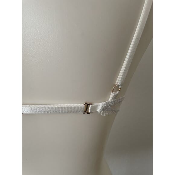 Gooseberry Bra Floral Lace Lingerie Intimates Tanga White - Picture 8 of 10